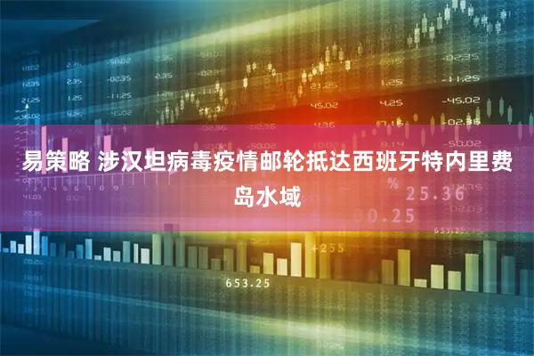 易策略 涉汉坦病毒疫情邮轮抵达西班牙特内里费岛水域