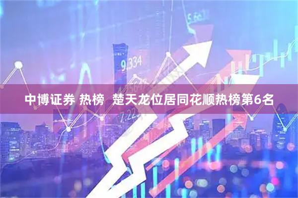 中博证券 热榜  楚天龙位居同花顺热榜第6名