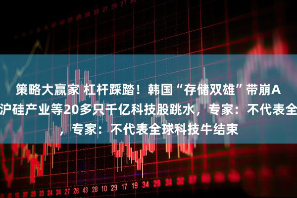 策略大赢家 杠杆踩踏！韩国“存储双雄”带崩A股，江波龙、沪硅产业等20多只千亿科技股跳水，专家：不代表全球科技牛结束